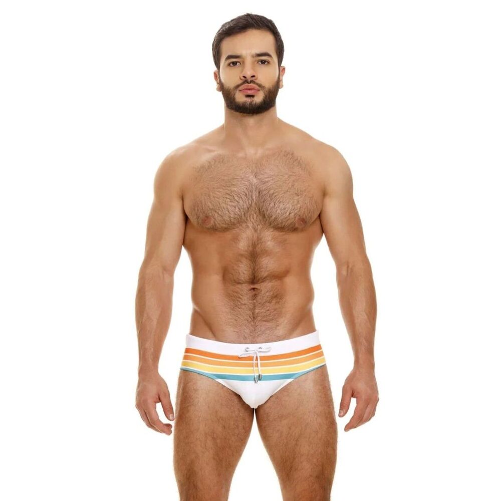 Large JOR 1793 Beats Swim Briefs White